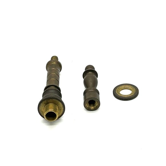 Lamp Finial or Lighting Final Brass Restoration 3 Pieces Replacement Finial - Picture 5 of 6